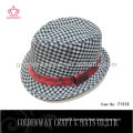 custom cheap gril fedora hats child hats dobby 2013 new design gird pattern